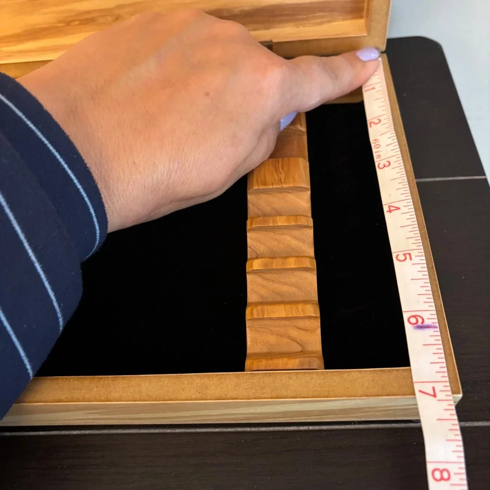 Wusthof | Wooden Knife Presentation Storage Case Box Black Velvet Lining 8 Slot‎